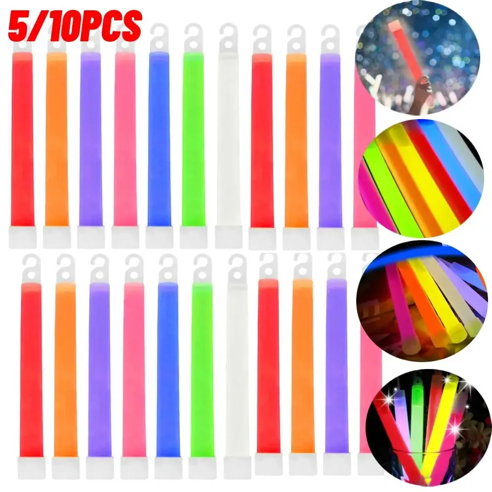 5/10PCS Survival Military Glow Light Sticks Walking Hiking Camping SOS Outdoor Fluorescence Sticks Emergency Halloween Decoratio