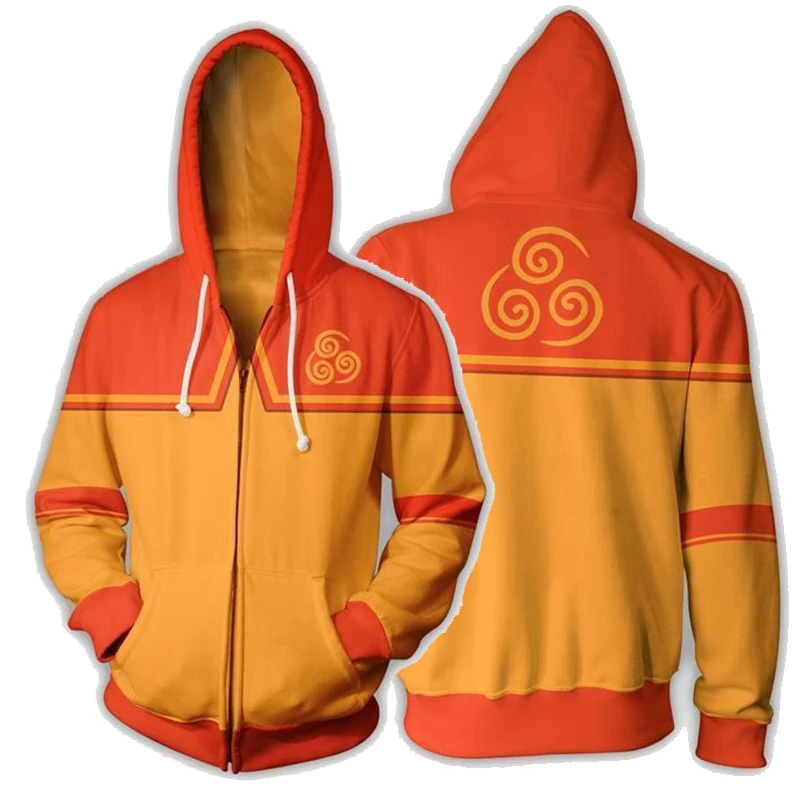 Avatar The Last Airbender Anime 3D Printed Hoodies Men Women Oversized Sweatshirts Cosplay Zipper Hoodie Kids Tracksuit Clothing