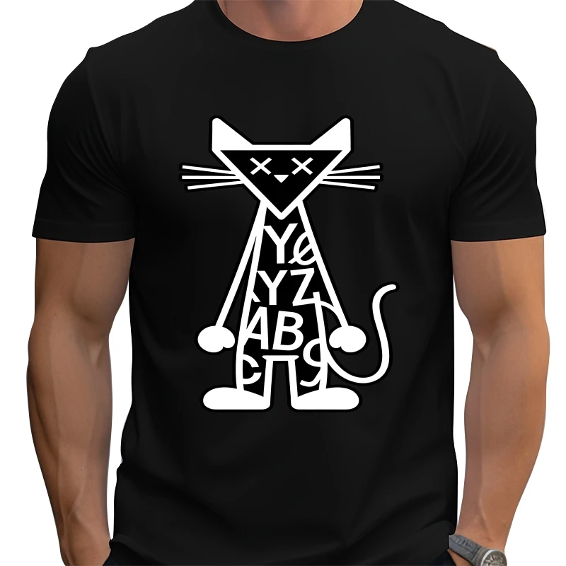 

Hip Hop Loose large size turnstile street style T-shirt cool graphic print Fun Cartoon 100% Cotton Top