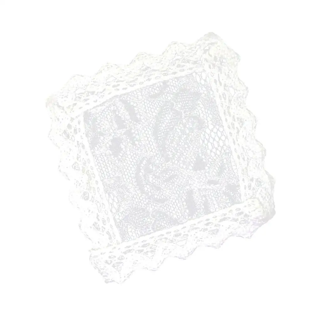 Elegante witte tafelkleed voor 1/12 schaal poppenhuis bureaudecor