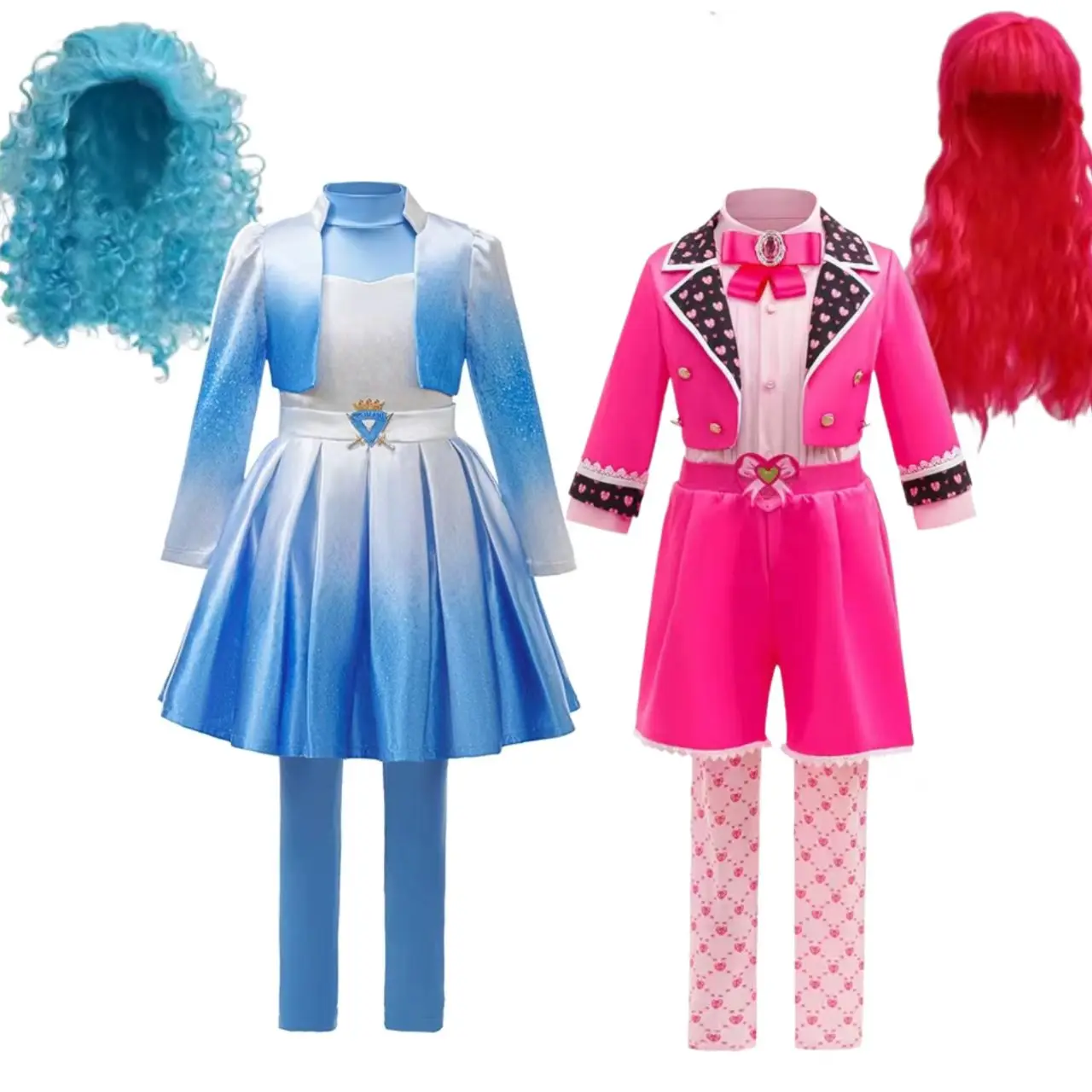 Children Movie Halloween Party Girls Costumes 3-12Y Child Queen Fantasia Cosplay Clothes Birthday Party Sister Fancy Dress Carni
