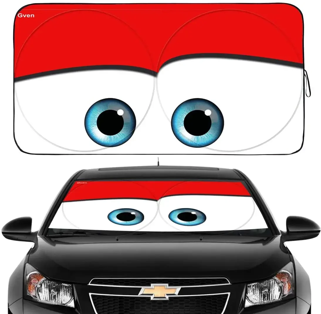 Sunshades Reflector Anti UV Protector Evil Eyes Custom Car Sunshade Auto Sunshade Universal Sun Shade Summer 2022Hot Sale