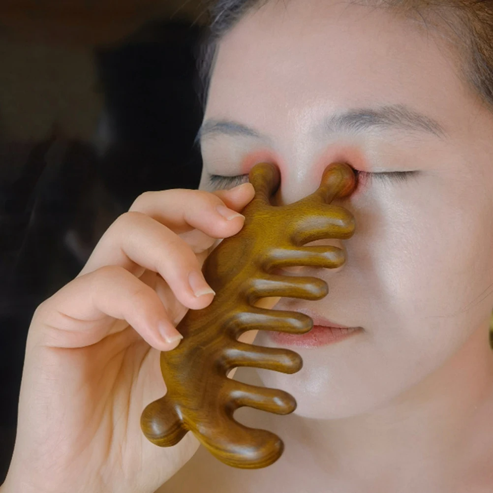 

Wooden Massage Comb Sandalwood Scalp Massager Durable Wide Tooth Hair Pick For Relaxation Blood Circulation Tool