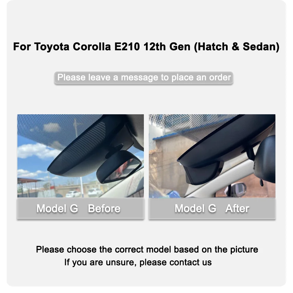 For Toyota Corolla Altis E210 12th Gen 4K HD Dash Cam for Car Camera Recorder Dashcam WIFI Car Dvr Recording Devices Accessories