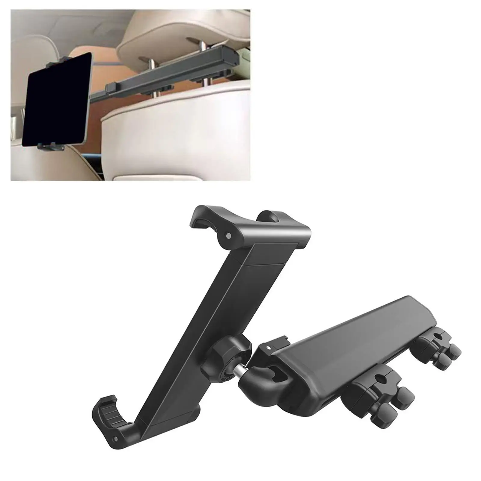 Generic Car Tablet Holder Portable Telescopic Backseat Mount Trip Essential