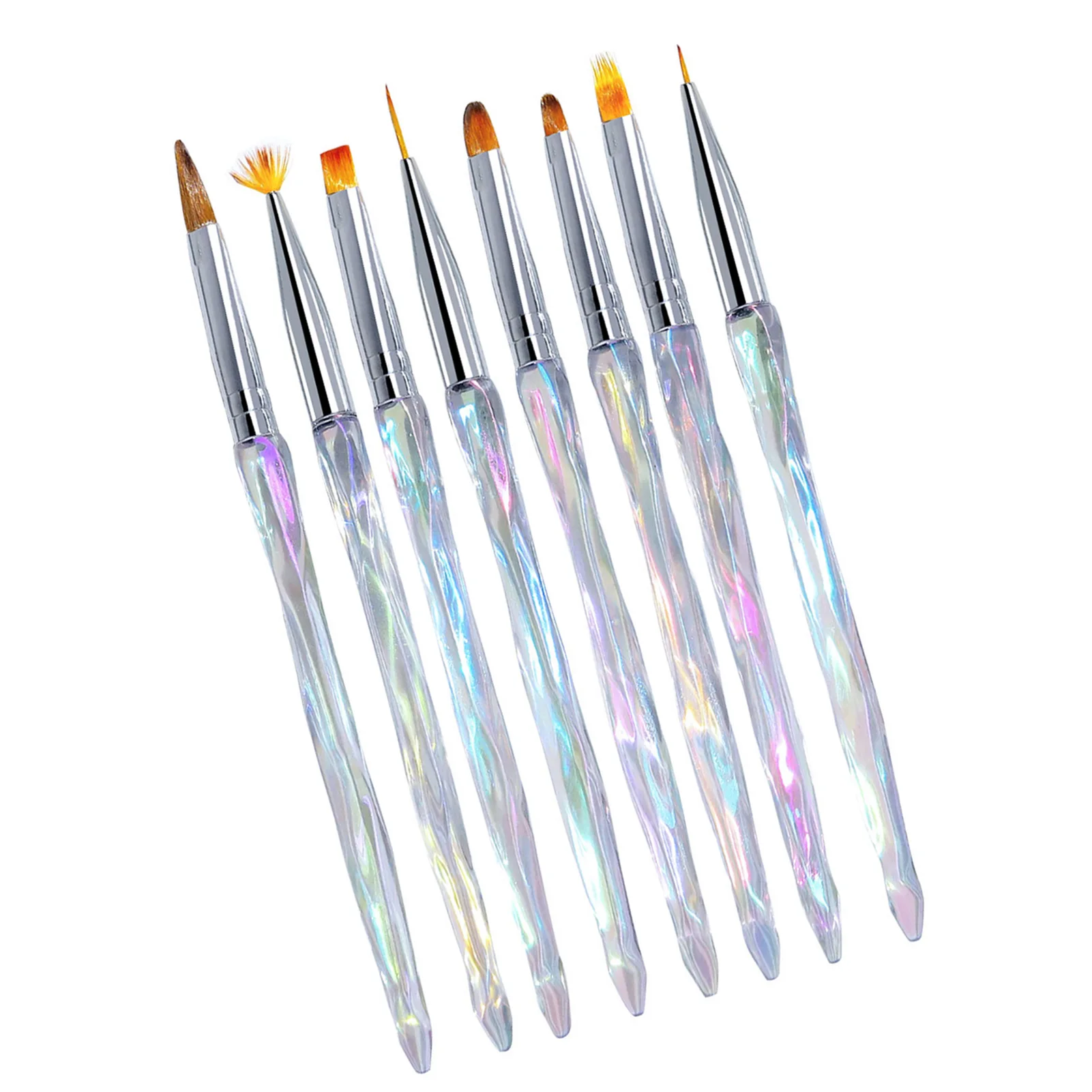 

8PCS Nail Art Painting Brushes Pen Set UV Gel Nail Polish Pen Brush Design Kit for Painting Nail Design
