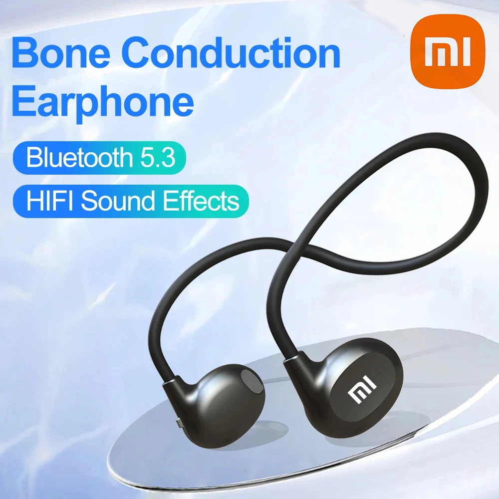 Xiaomi Wireless Bluetooth 5,3 Kopfhörer Knochen leitung offenes Ohr Headset mit Mikrofon Nacken bügel 15g schweiß fest zum Laufen