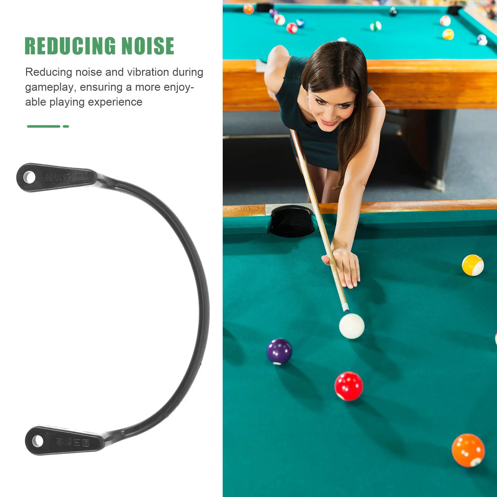

6Pcs Billiard Table Pocket Hanger Replacement with Noise Reduction and Vibration Control for Pool Table Accessories Stability