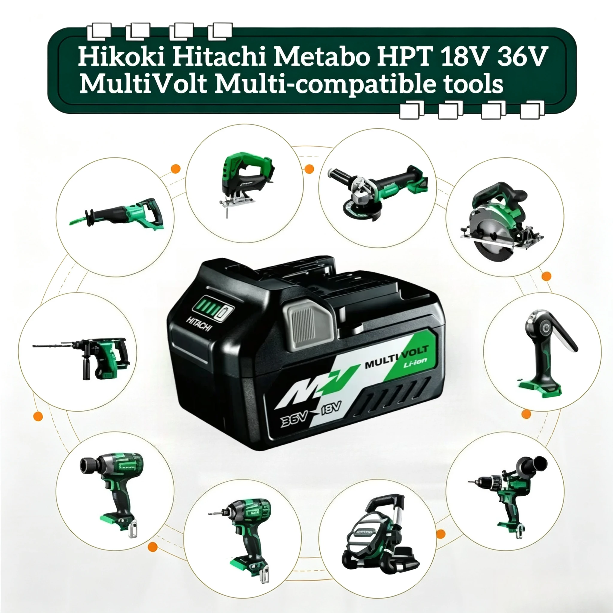100% Authentic Hitachi HiKOKI BSL1850 Original 18V/36V 5.0Ah Lithium Battery Steady Efficient Output