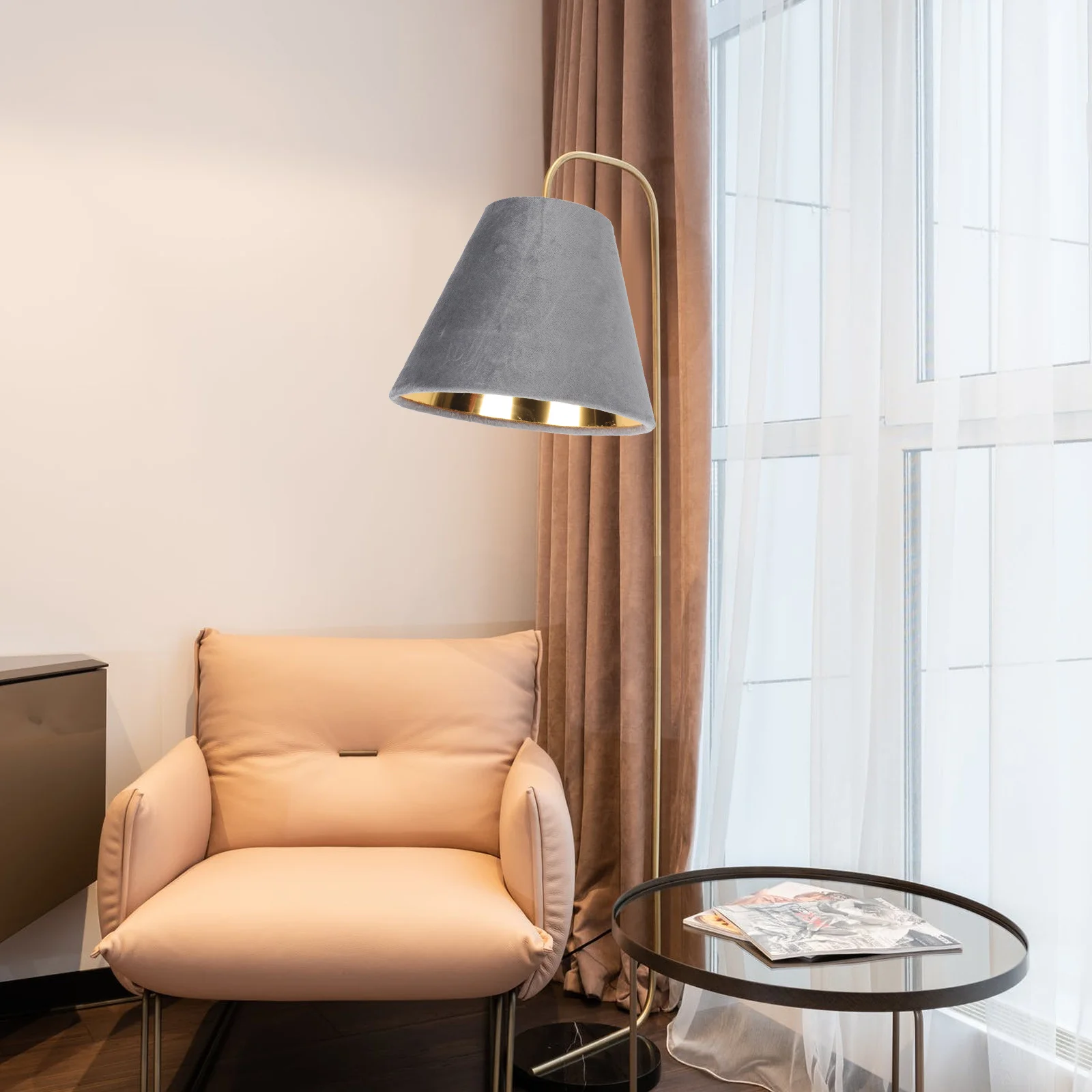 

Wear-Resistant Lamp Shade Cloth Lampshade Durable Sturdy Simple Style Eye Protection Home Decor Gift