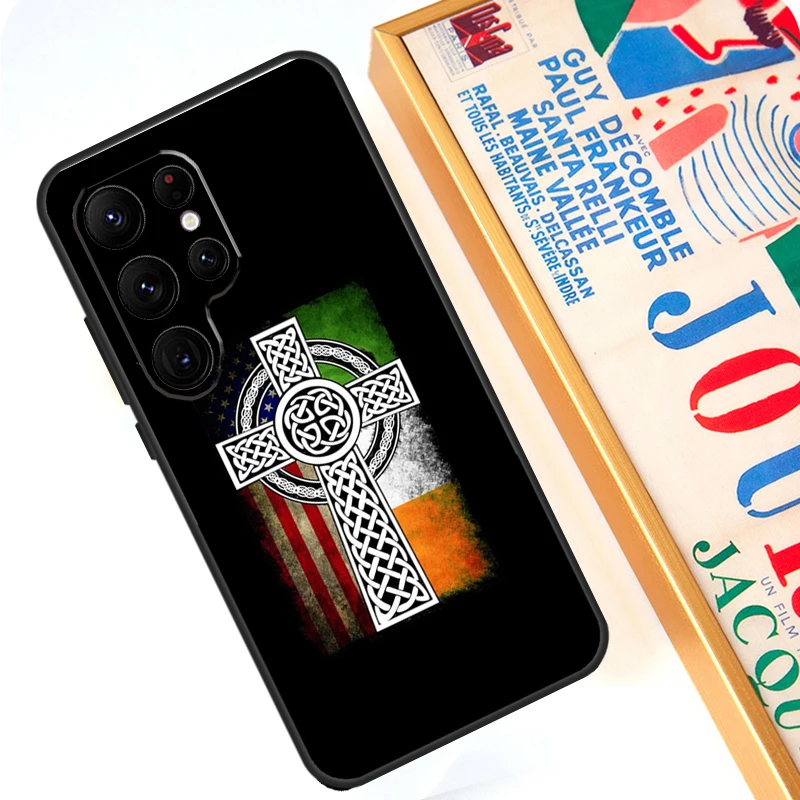 Celtic Knot Cross Case For Samsung Galaxy S24 Ultra S23 S22 S20 S21 FE Note 10 20 Ultra S8 S9 S10 Plus Cover