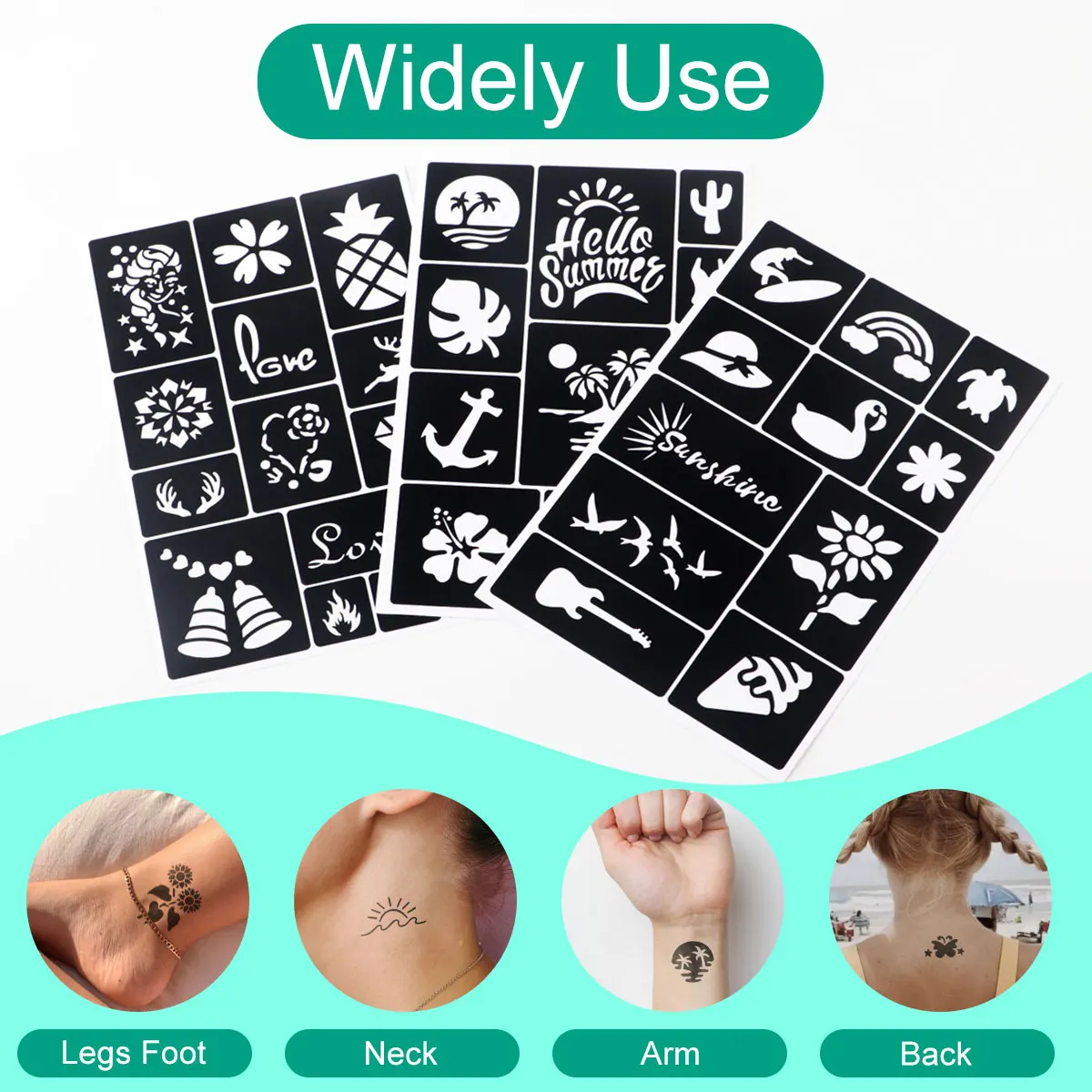 

82 шт. дизайн временные трафареты для татуировки с краской для лица и тела, шаблон для DIY блестящего новогоднего, карнавального шоу, рождественской вечеринки