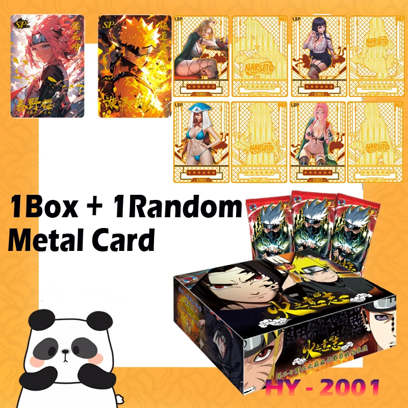 New Naruto Cards HY-2001 Hobby Collection Table Battle Game SSP SSS Rare Cards TCG CCG Booster Box Kid Toy Gifts