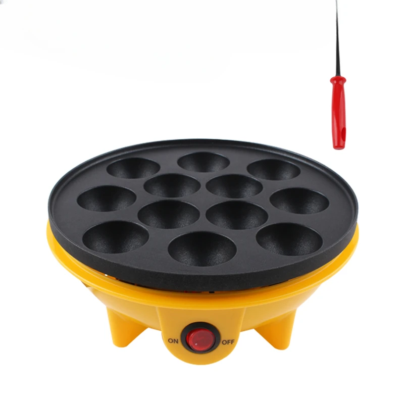 Electric Takoyaki Maker Household  Octopus Ball Grill Pan 12 Holes Mini Takoyaki Baking Machine Chibi Maruko Maker 220V