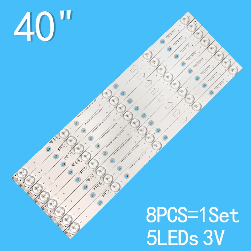 LED Backlight for TCL B40A380 D40A810  OEM40LB01-LED3030-V0.2-20210707 40D3503V1W5C1B40317M 4C-LB400T-ZM1