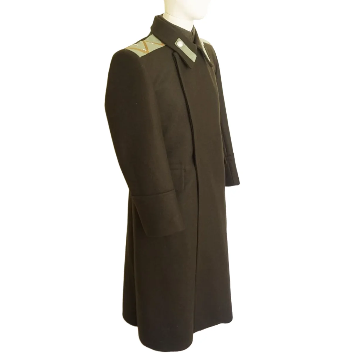 الحرب العالمية الثانية ضابط البحرية الروسية الزي العسكري Germary M44 Heer EM معطف بني طويل معطف واق من المطر #5