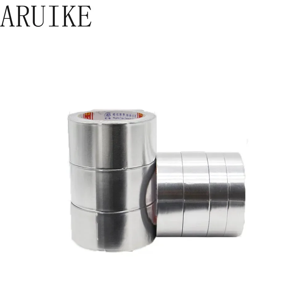 Aluminum Foil Tape Thickness 0.07 Mm L 20M High Temperature Shielding Waterproof Pipe Water Heater Exhaust  Tin
