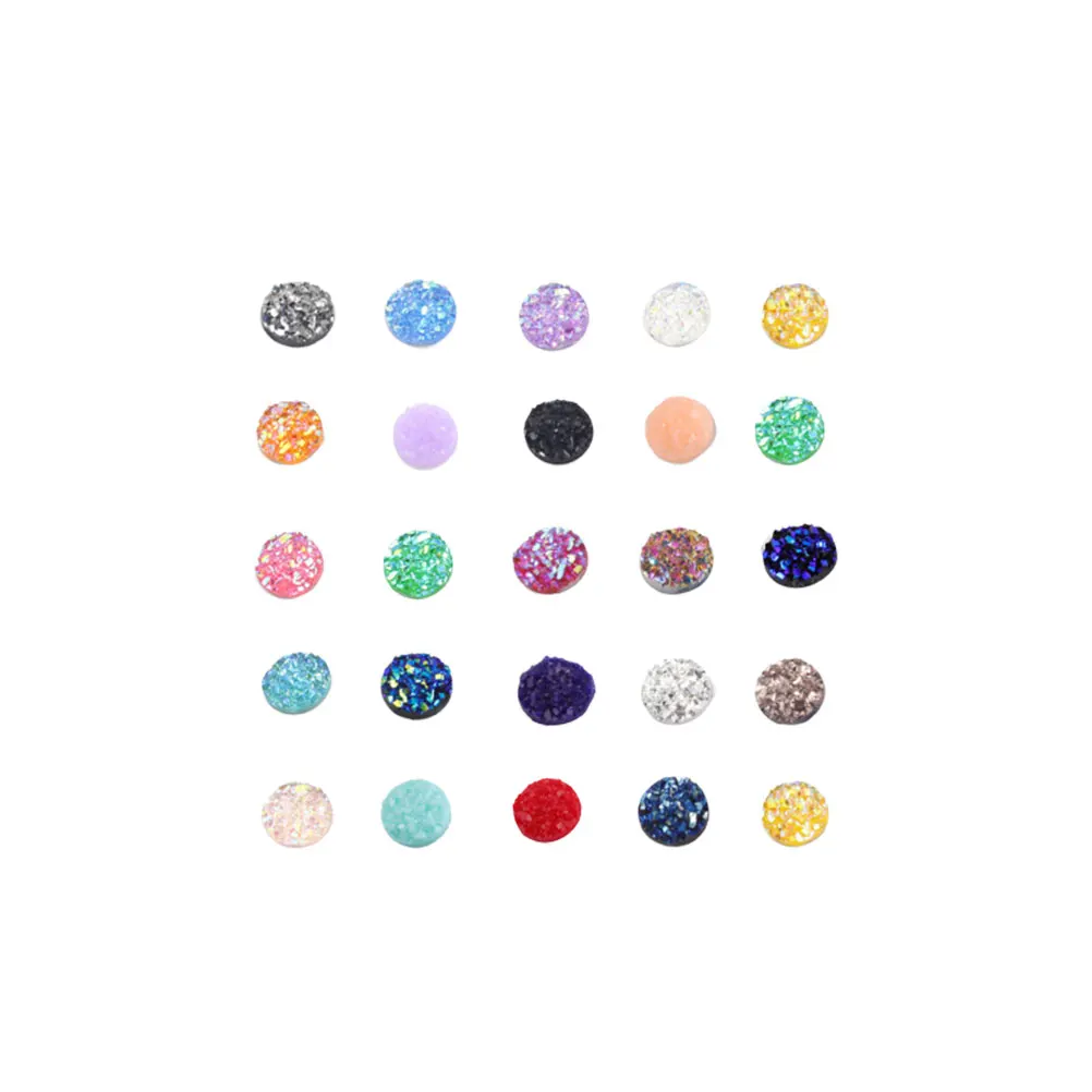 

200 Pcs Rhinestones Round Flat Back Cabochons DIY Jewelry Diy Jewelry Accessories Accessories Craft Decoration Resin Drill