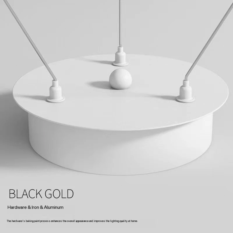 LED غرفة المعيشة الثريا الشمال ضوء الفاخرة مصباح غرفة النوم الرئيسية الحد الأدنى الرياح دائرة الثريا الراقية مطعم الثريا #4