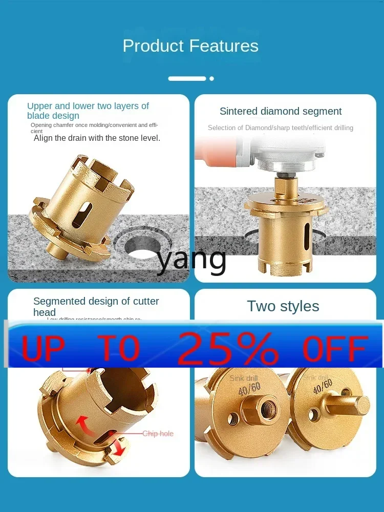CX basin hole opener sink floor drain sewer drilling diamond drilling bit