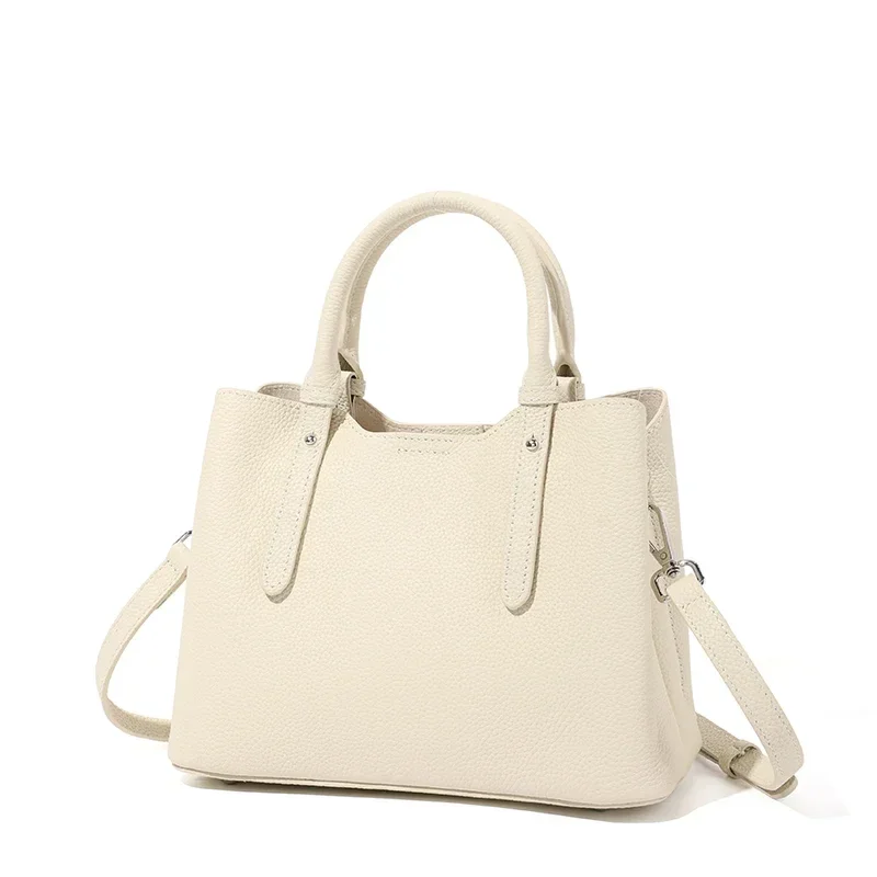 

Women's Fashion Luxury Designer Handbags Female Cow Genuine Leather Shoulder Bag Ladies Retro Cowhide Tote Crossbody Bags Girls