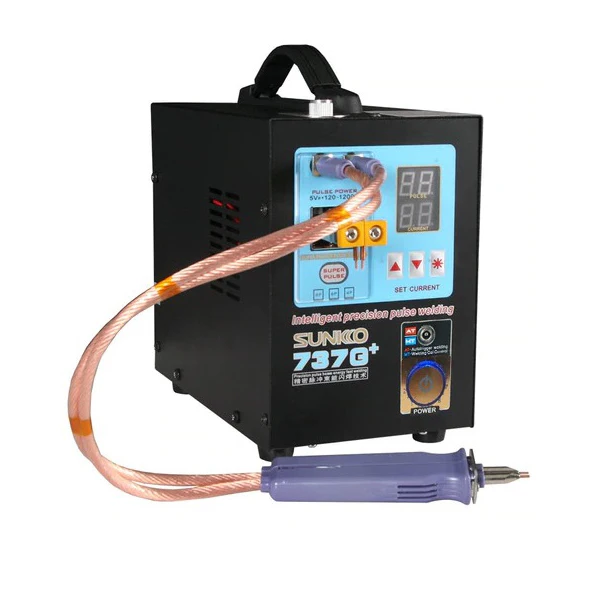 Soldador automático do ponto da bateria do íon do Li da máquina 18650 da soldadura do pulso de SUNKKO 737G+
