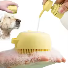 Bathroom Puppy Dog Cat Bath Washing Massage Gloves Brush Soft Silicone Pet Accessories