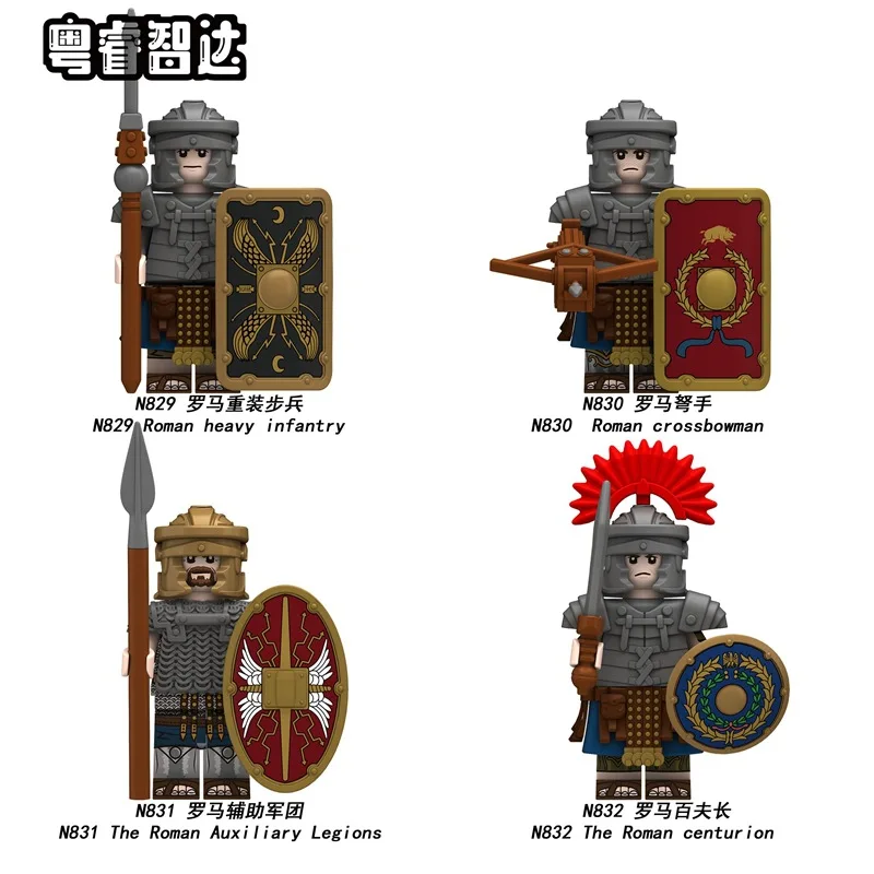MOC Medieval Castle Knights Series Building Blocks Military Warrior Orc Soldier Figures Accessories Sword Shield Bricks Toy Gift