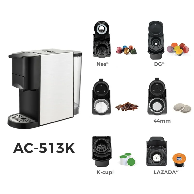 Adaptador para Cafetera de Cápsulas AC-513K, Accesorios para Cafetera de Cápsulas Nes DG K-CUP LAVAZZA