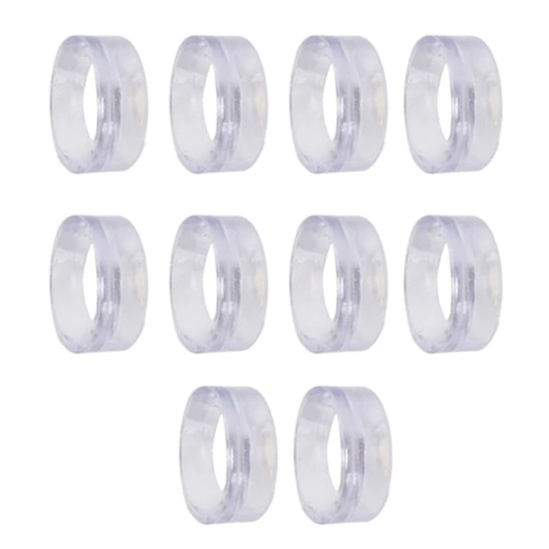 M5TC 10Pcs Clear Baseball Stands Plastic Round Display Stand Clear Rings Baseball Stands for Spheres Jewelry Collections