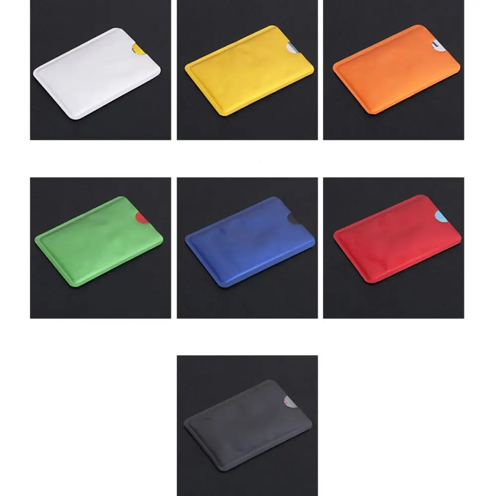 

50PCS New Aluminum+Plastic ANTI RFID Secured Wallet 6 Colors Hard ID Bank Card Case RFID Blocking Anti-Theft Wallet Unisex