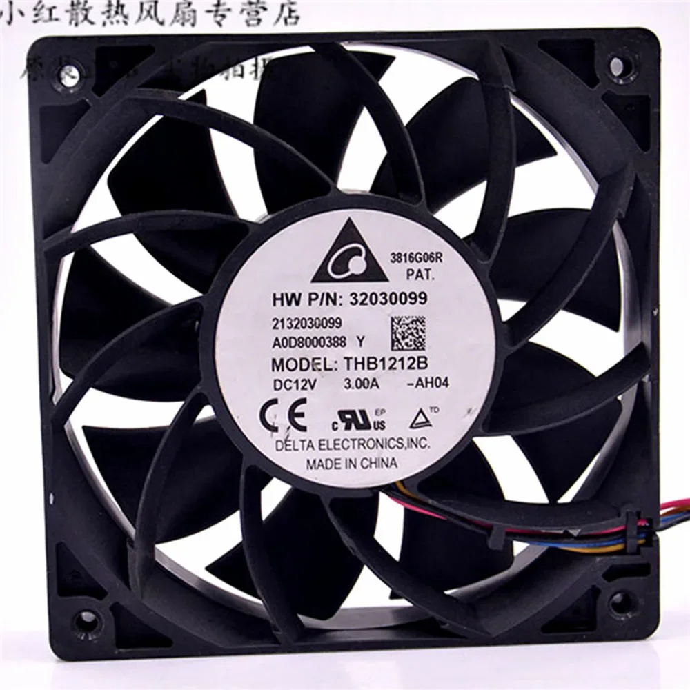 For Delta THB1212B DC12V 3.0A for HW Device Cooling fan 120*120*25MM 12V 4Lines