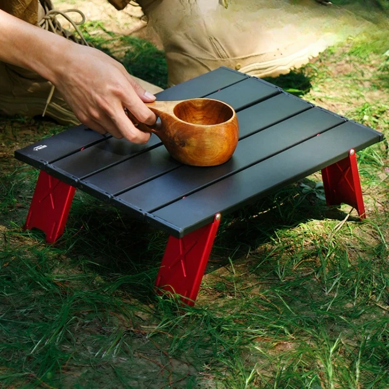 

Mini Practical Small Table Outdoor Camping Equipment Exquisite Foldable Coffee Desk Aluminum Alloy Accessories