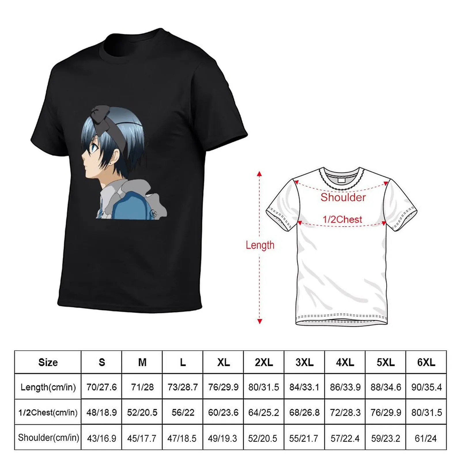 Ciel in Wonderland T-Shirt funnys new edition oversized anime figures mens graphic t-shirts