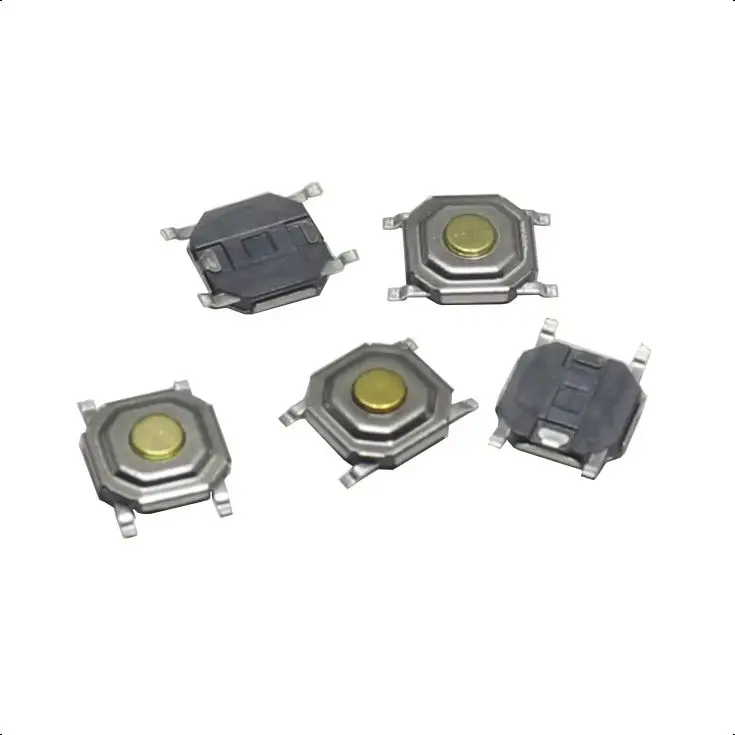【100-20PCS】4Pin Push Button 4x4x1.5mm Metal Tactile Micro Tact Touch Switch