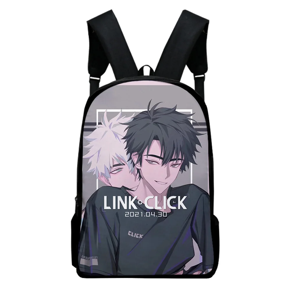 Link Click Anime Zaino Borsa da scuola Borse per bambini per adulti Zaino unisex 2023 Zaino stile casual