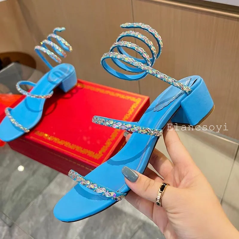 Sandalias de gladiador de cuero genuino con banda elástica para mujer, sandalias de moda de Color sólido con banda estrecha, zapatos sexis para vestido de fiesta 2024