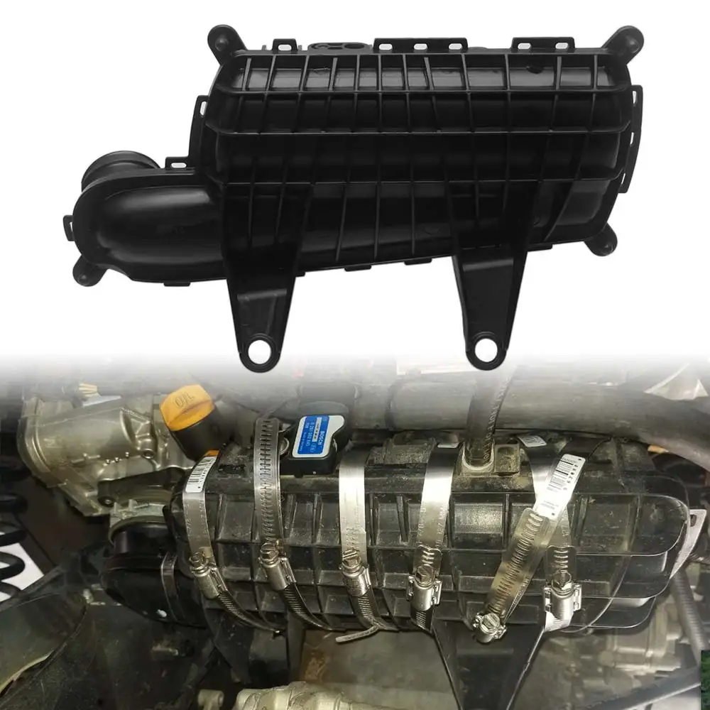 Air Box Intake Manifold Plenum Air Intake Manifold Compatible With Can-Am Maverick X3 Turbo Rr Max 2017-2026 Pa-Plastic Black