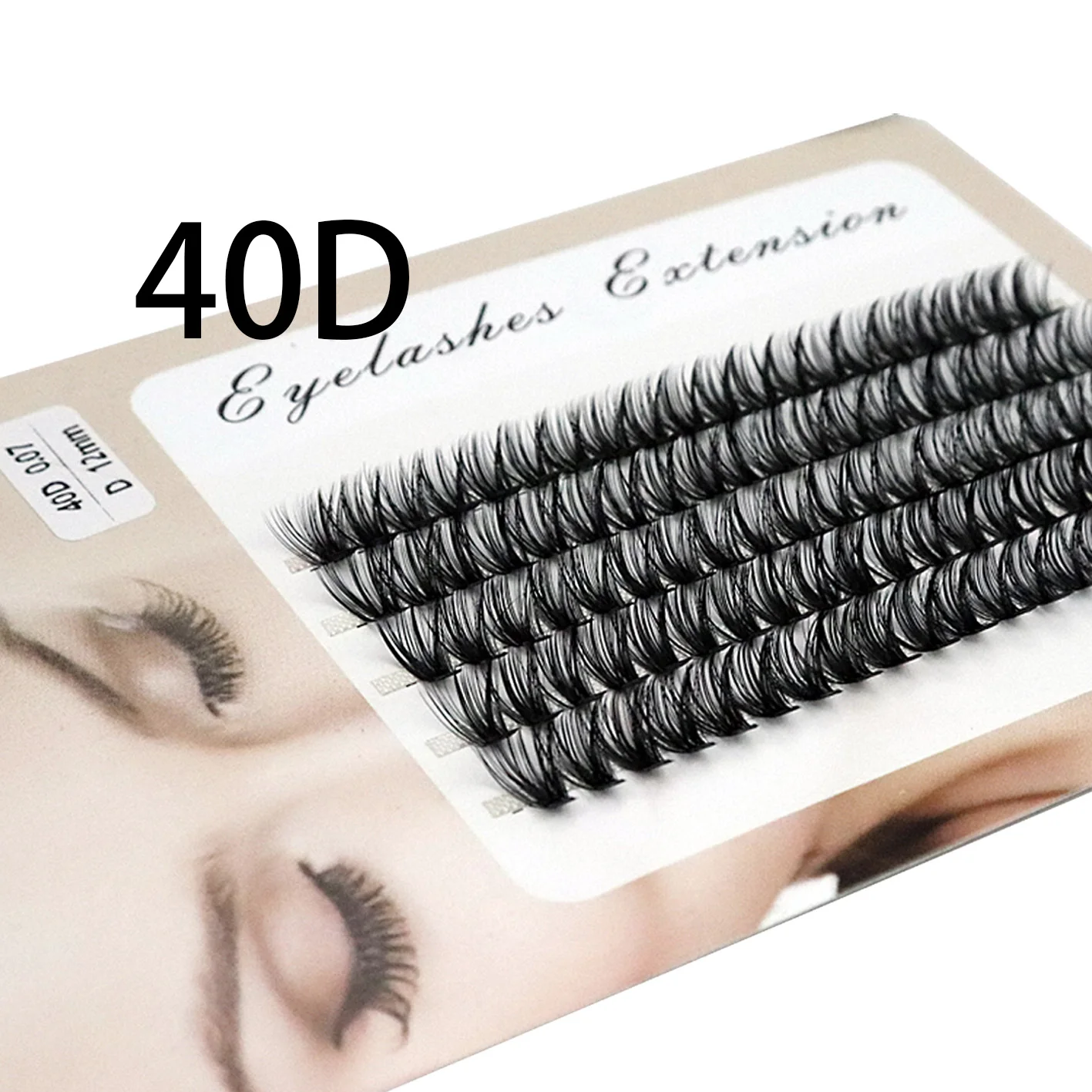 20/30/40D Cluster Eyelash Natural Soft Eyelash Extension 1 Box/100 bundle 3D individual Eyelash bunches makeup Mink Lashes Cilia