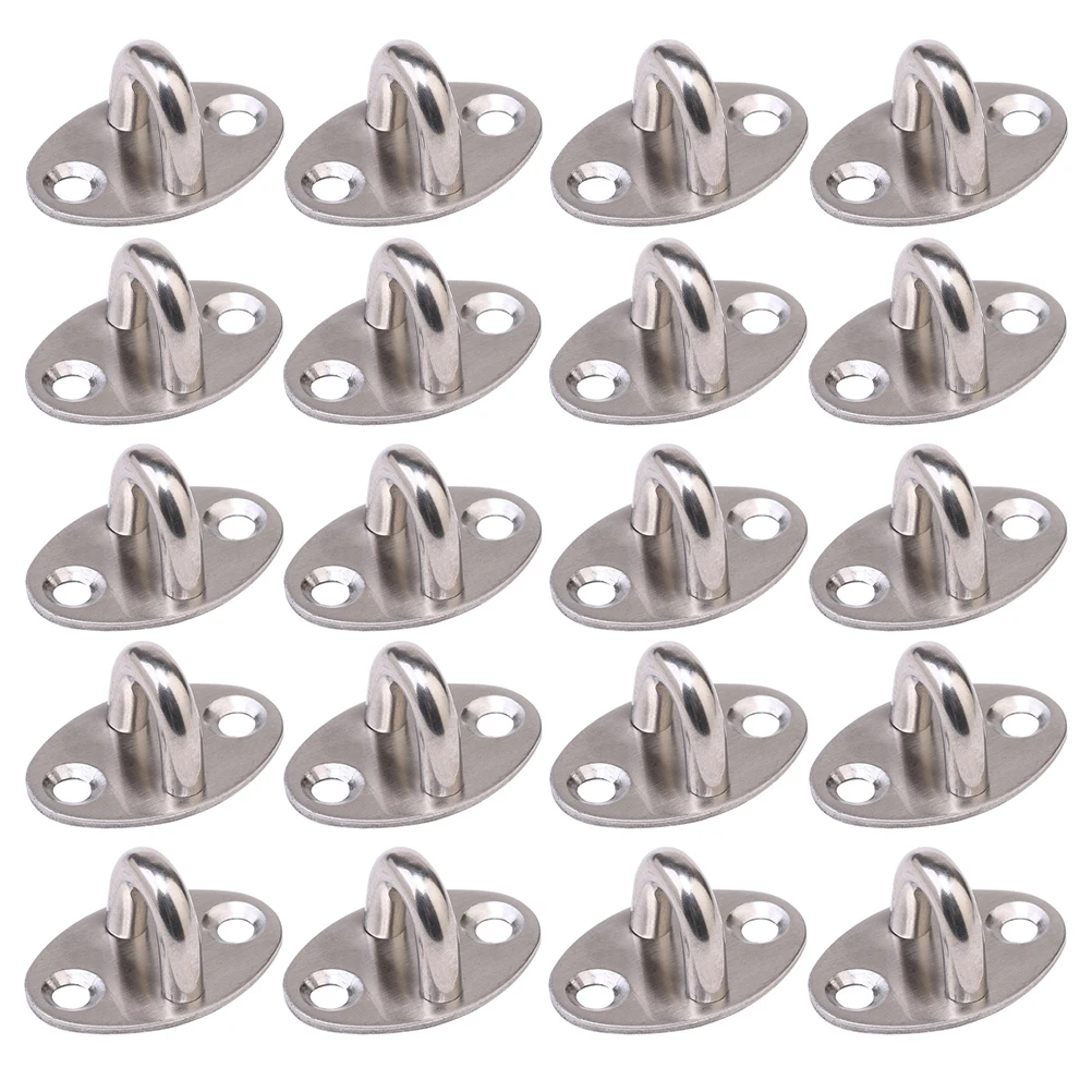 

20pcs Stainless Steel Hooks Heavy Duty Wall Mount Metal Hanging Thickened Pull Storage Solution Organizers