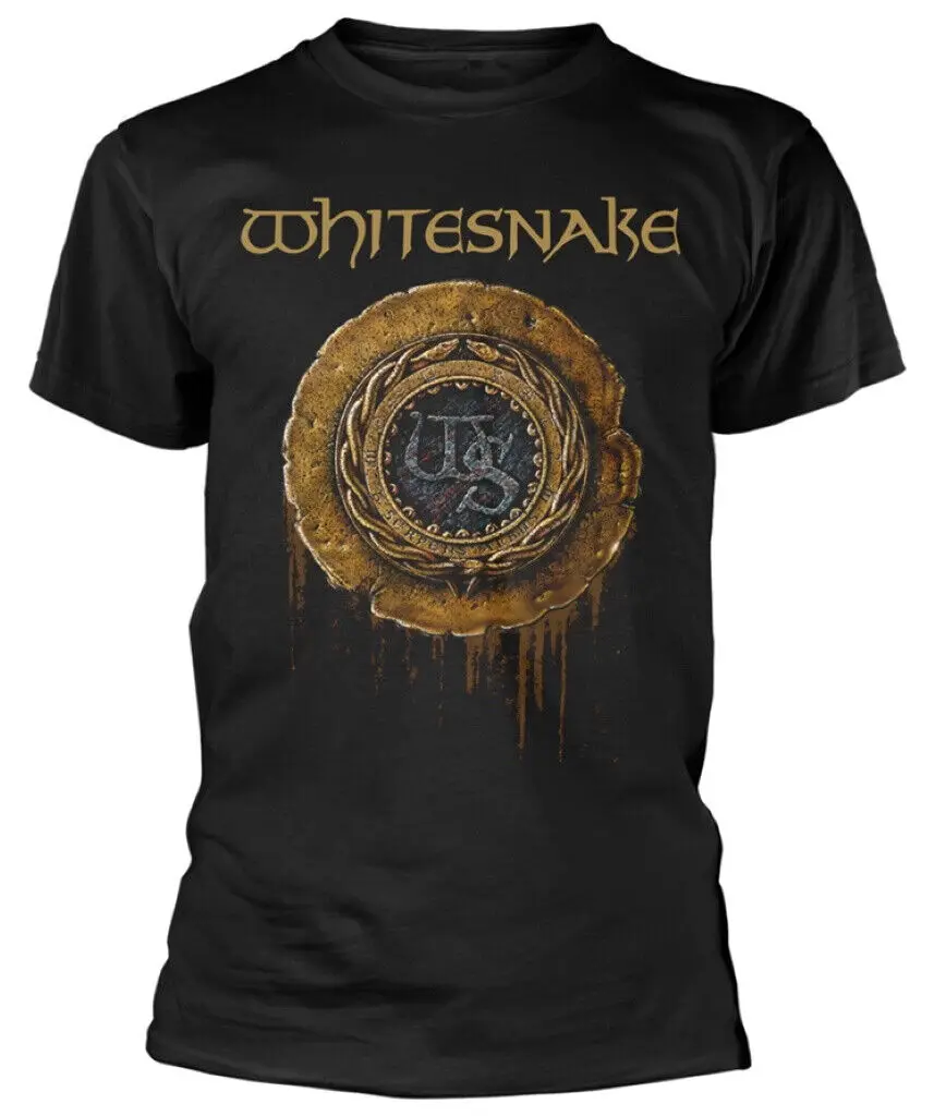 Whitesnake 1987 Logo Black T Shirt New Official