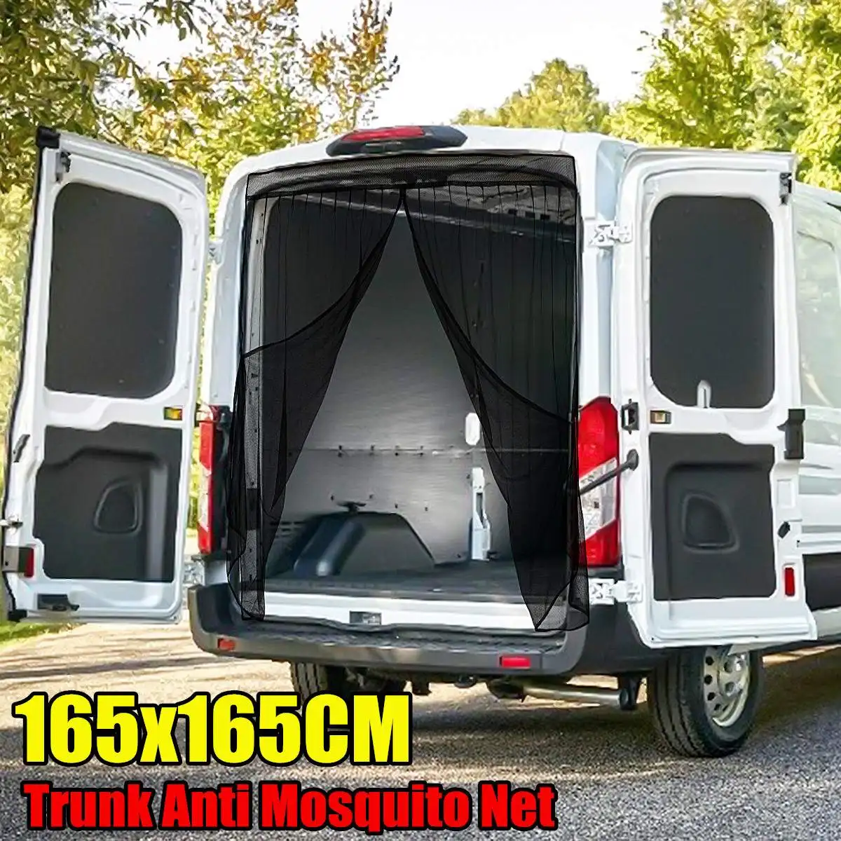 

Magnetic Rear Windshield Mesh Anti-mosquito Fly Curtain Net For Van Campervan for Ford Transit Custom for Toyota Hiace For VW