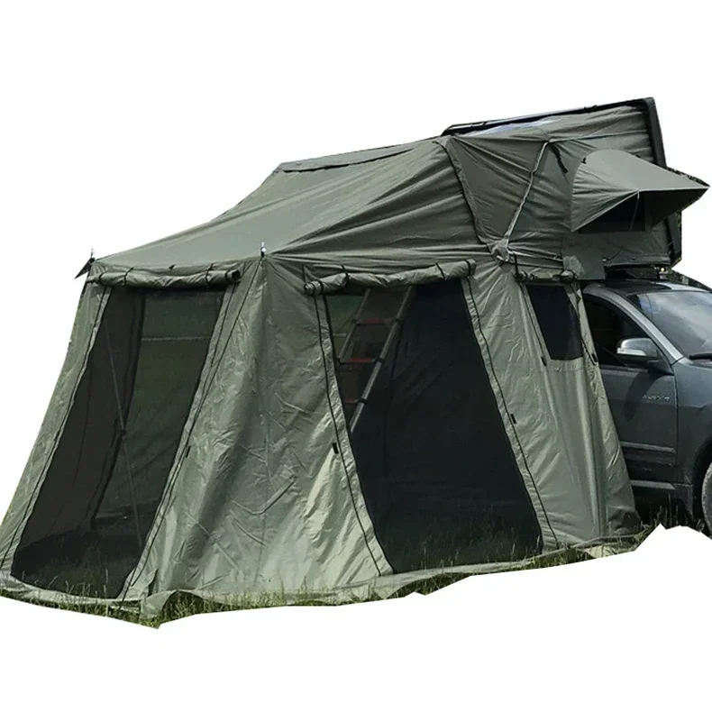 High quality aluminum car outdoor rooftop tent camping 2-3 person roof top tent soft shell customcustom