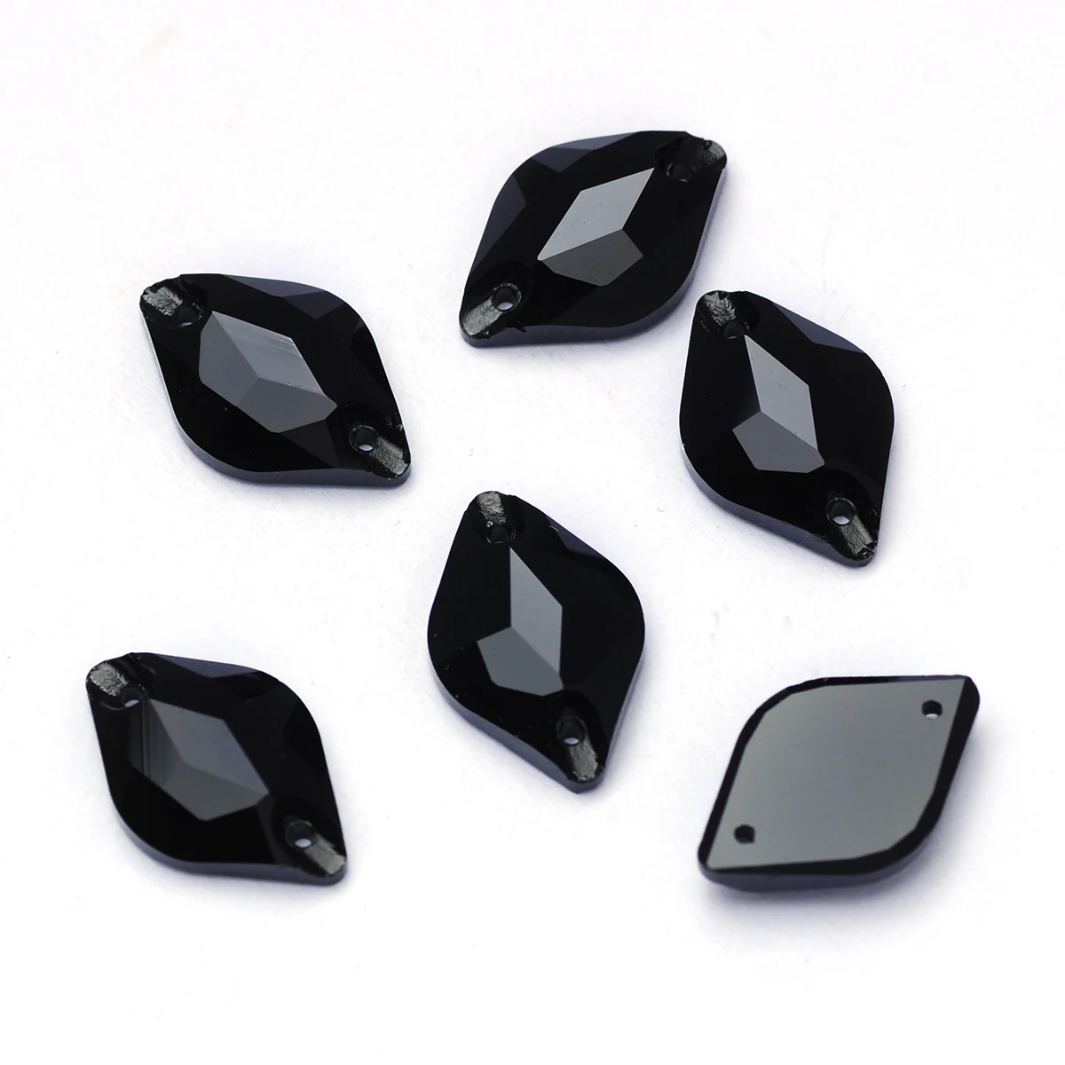 Pubrilex Zitronenförmige Aufnähsteine Flache Kristall-Strasssteine Näh-Diamant-Applikation für Kleidung, Schmuck und Accessoires – Detail 11