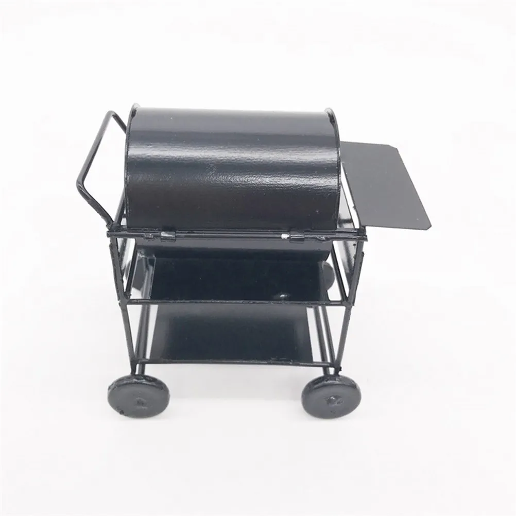 

Mini Iron Bbq Barbecue Grill Decoration for Mini House Room Decor Creative Pocket Style Miniature Bbq Tool for Kid's Home Art