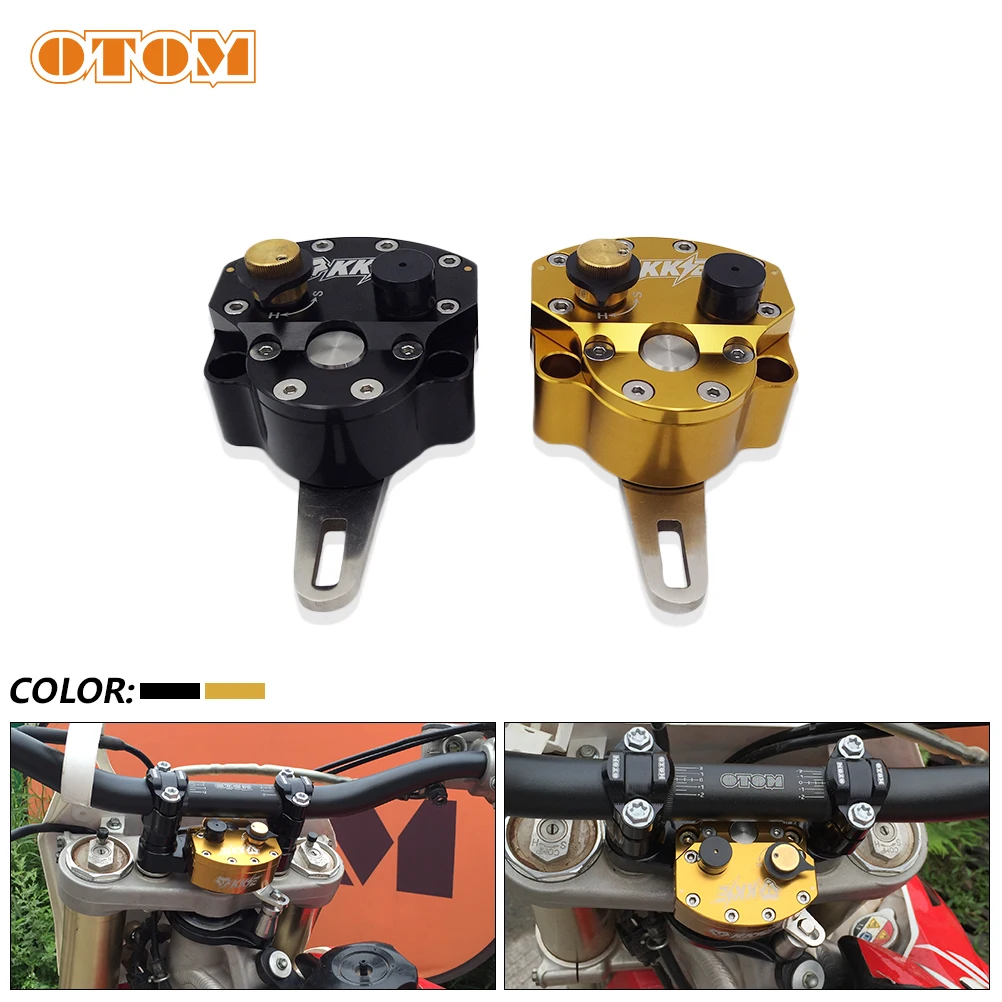 OTOM Steering Damper Stabilizer Motorcycle Accessories Universal Reversed Safety Control Adjustable For YAMAHA KAWASAKI HONDA RM