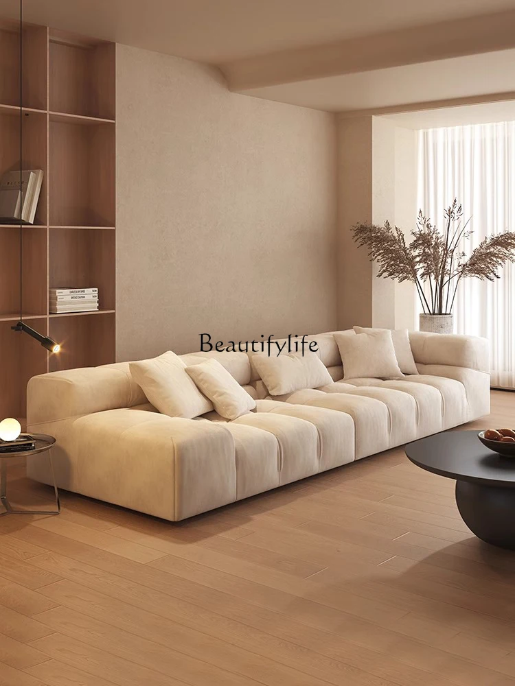 

04Italian minimalist sofa home silent wind puff sofa