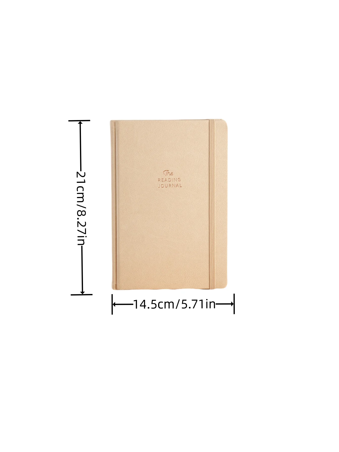 1pc/A5，PU,Hardcover Reading Journal. Book Journal for Book Lovers & Readers. Review and Track Your Reading  - 52 book reviews