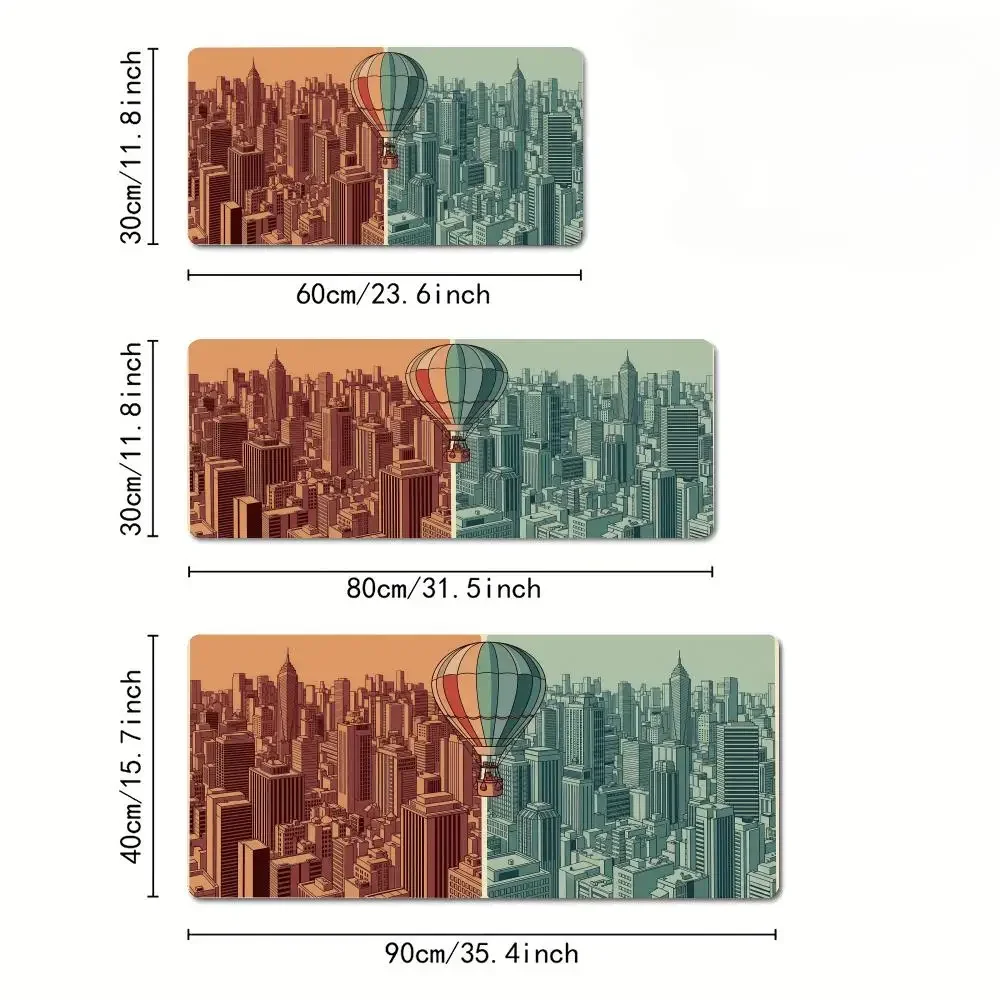Arte astratta illustrazione al tramonto Tappetino per mouse Tappetino da scrivania Tappetino da gioco gamer accessori per PC Tastiera antiscivolo in gomma Tappetini per mouse estesi