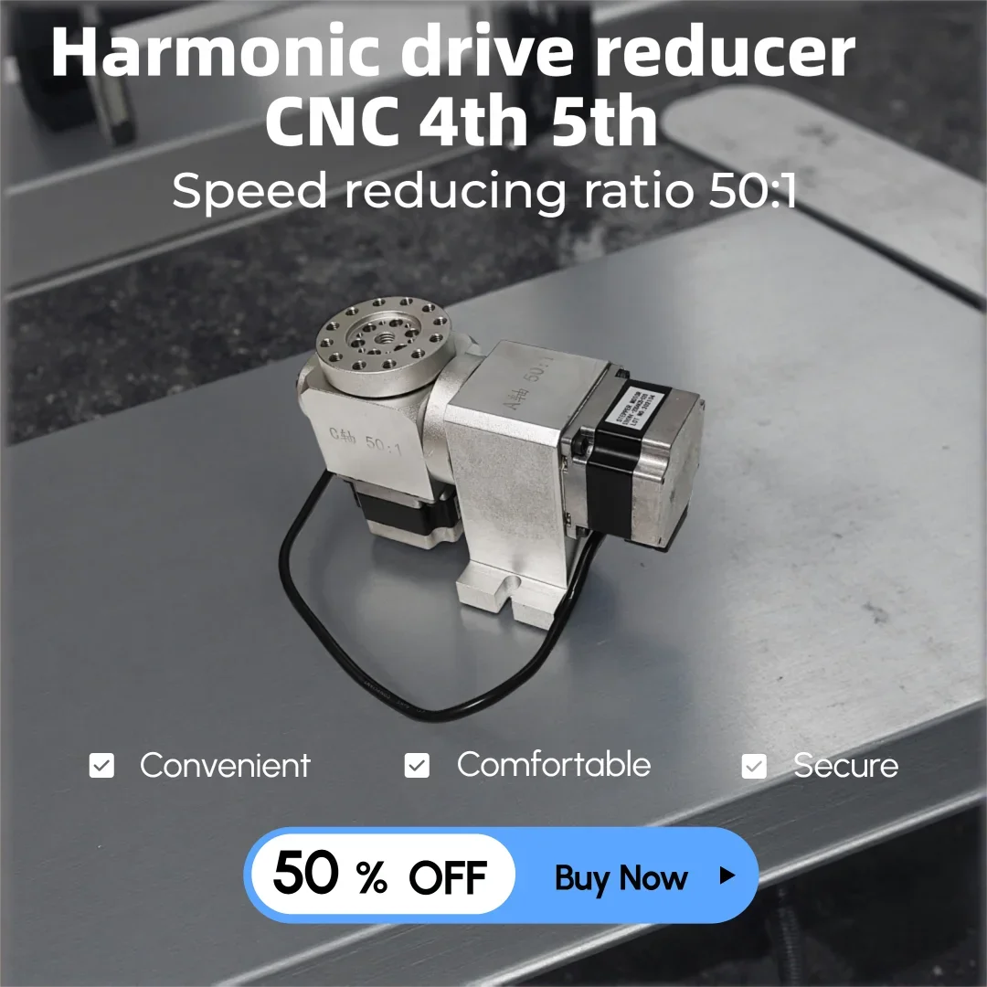 

Редуктор гармонического типа YOOCNC для ЧПУ, 4-я и 5-я оси, поворотная ось A/B, передаточное число 50:1, для фрезерного станка